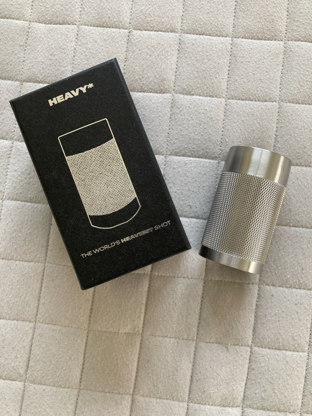 Stainless Steel Textured Shot Glass/Cup – Silver